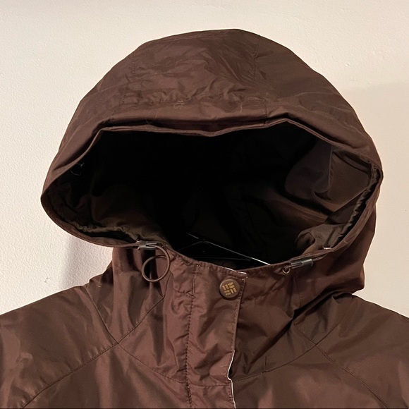 Columbia Womens Brown and light blue Swirl Coat Winter Jacket Size L - Picture 11 of 13